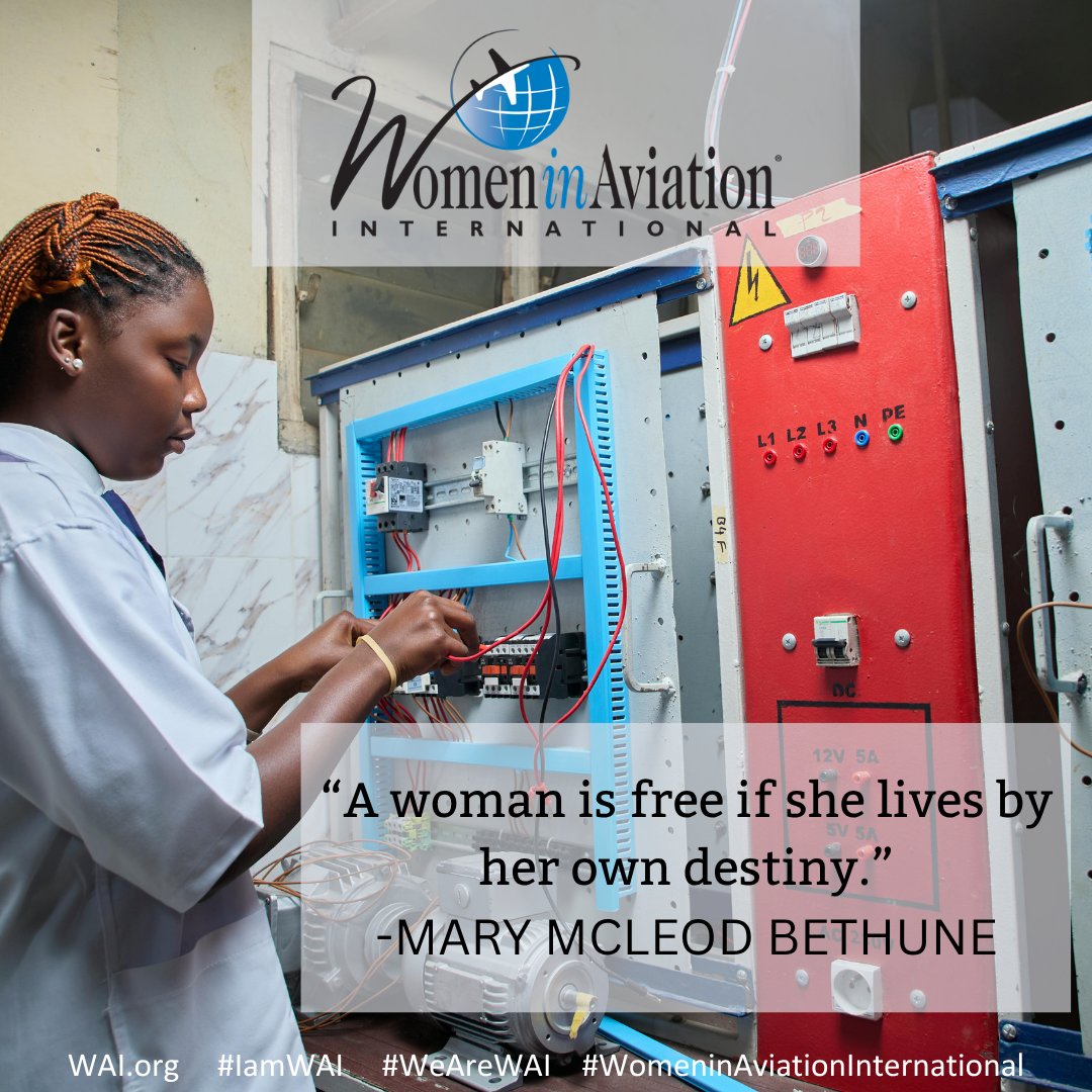 WomenInAviation's tweet photo. #WiseWordsWednesdays #IamWAI #WeAreWAI #WomeninAviationInternational #WomeninAviation https://t.co/YzrcWASwab