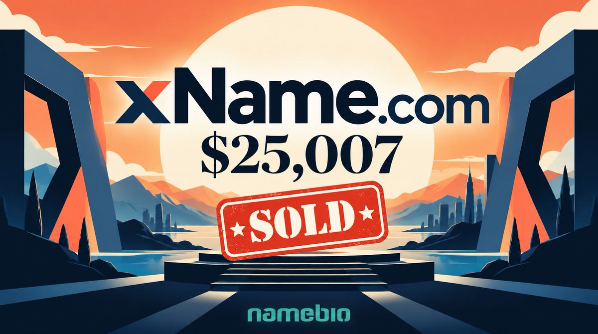 NameBio's tweet photo. Yesterday saw $912k in domain name sales, including:

$25,007 xName․com
$24,000 4408․com
$20,101 Paylo․com
$19,500 QHA․com
$16,000 G38․com
$13,602 Love․si
$12,888 Travelata․com
$11,999 PTPX․com
$10,000 OnePerson․com
$9,995 20More․com
$8,895 Alpha․si
$8,800 RUK․org
$7,823 AriaBox․com
$7,500 Klart․com
$6,801 Betting․si
$6,500 Doctor․co
$6,400 RuleAi․com
$5,441 Books․si
$5,441 Coins․si
$5,441 Project․si
$5,100 Regal․net
$4,995 SIComputers․com

📊 Top 100 Sales: https://t.co/iqCnljKaok
Repeat sales + charts in reply 👇