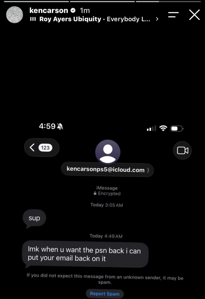 42dailyy's tweet photo. Ken Carson’s PlayStation hacker contacted him😭 https://t.co/adu9Rh0NqA