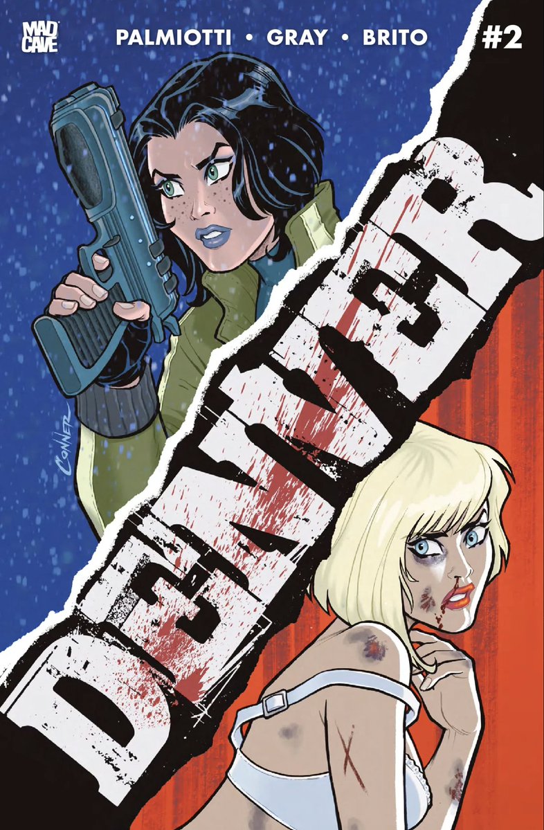 jpalmiotti's tweet photo. I am so excited for the next chapter in the story- out TODAY at comic shops near you- DENVER #2 From @MadCaveStudios &amp; @paperfilms1 

Which cover will you get? 
JOE LINSNER? 
BEN CALDWELL?
AMANDA CONNER? 
Or series artist PIER BRITO? https://t.co/kZ5iQNlQEY