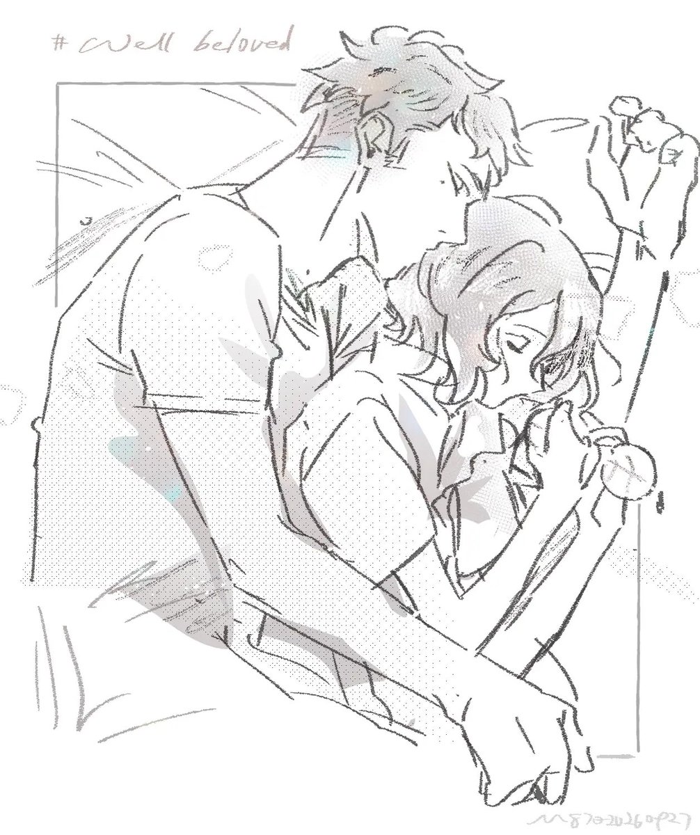 m87_illustrat's tweet photo. 🚬&amp;🛏️
スケッチブック描かせていただき、ありがとうございました 
『Lost Arcadia』(C)ご依頼くださったお客様/M87／Re:version
 #イラスト #ロスアカ https://t.co/u7pWIfMw2M