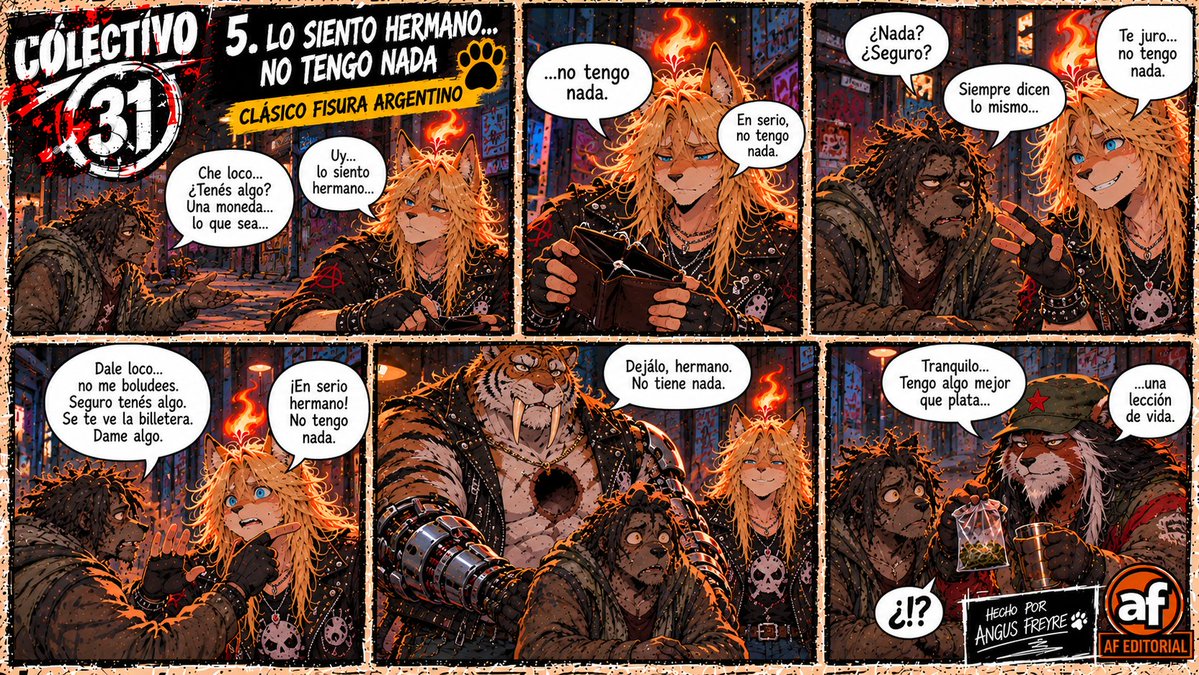 AngusFreyr's tweet photo. 🔥 CUANDO EL FISURA NO TE CREE QUE NO TENÉS PLATA 💀🦊💸 | COLECTIVO 31
#Colectivo31 #Furry #Furros #FurryArgentina #FurryLatam #FurryMeme #HumorFurry #FurroArgentino #Fisuras #Fisura #Tumberos #HumorTumbero #HumorArgentino #HumorBarrial #MemeArgentino #MemeFurry #FurryComic #Anthro #Argentina #Cordoba #Xander #Kan #Qwon #AFEditorial #Viral 💀🔥