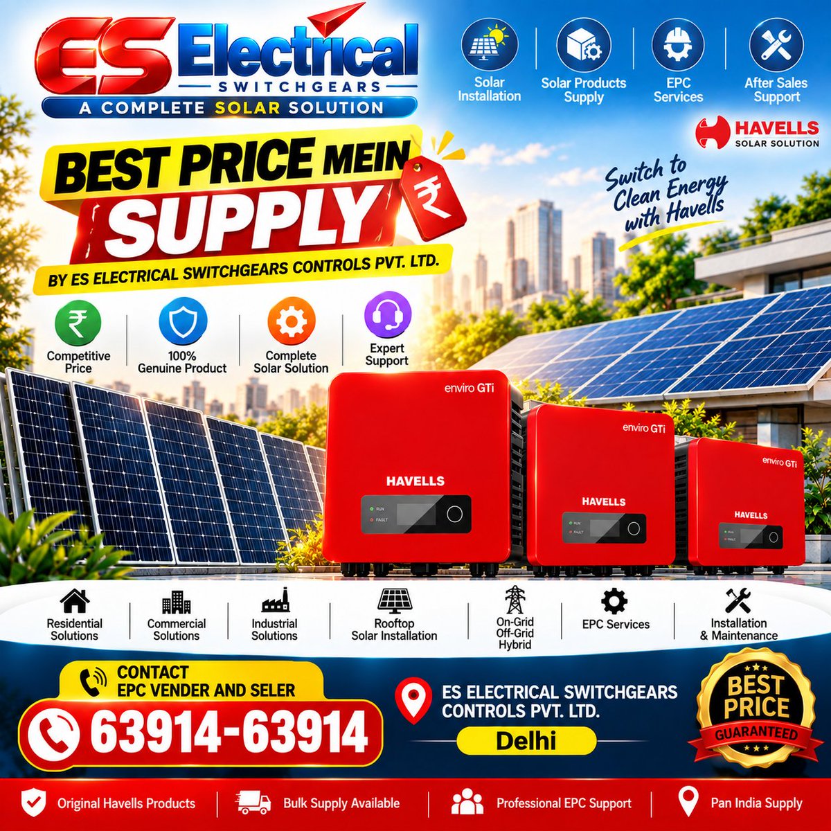 eselectrical416's tweet photo. Best price available in Havells Solar Inverter modules Dcr. Non Dcr. Contact Us. ES Electrical Swtichgears .📷 +91 63914-63914 📷https://t.co/IPpX9F6zu8 #Havells #SolarInverter @eselectrical416 https://t.co/FblFa6NsOA
