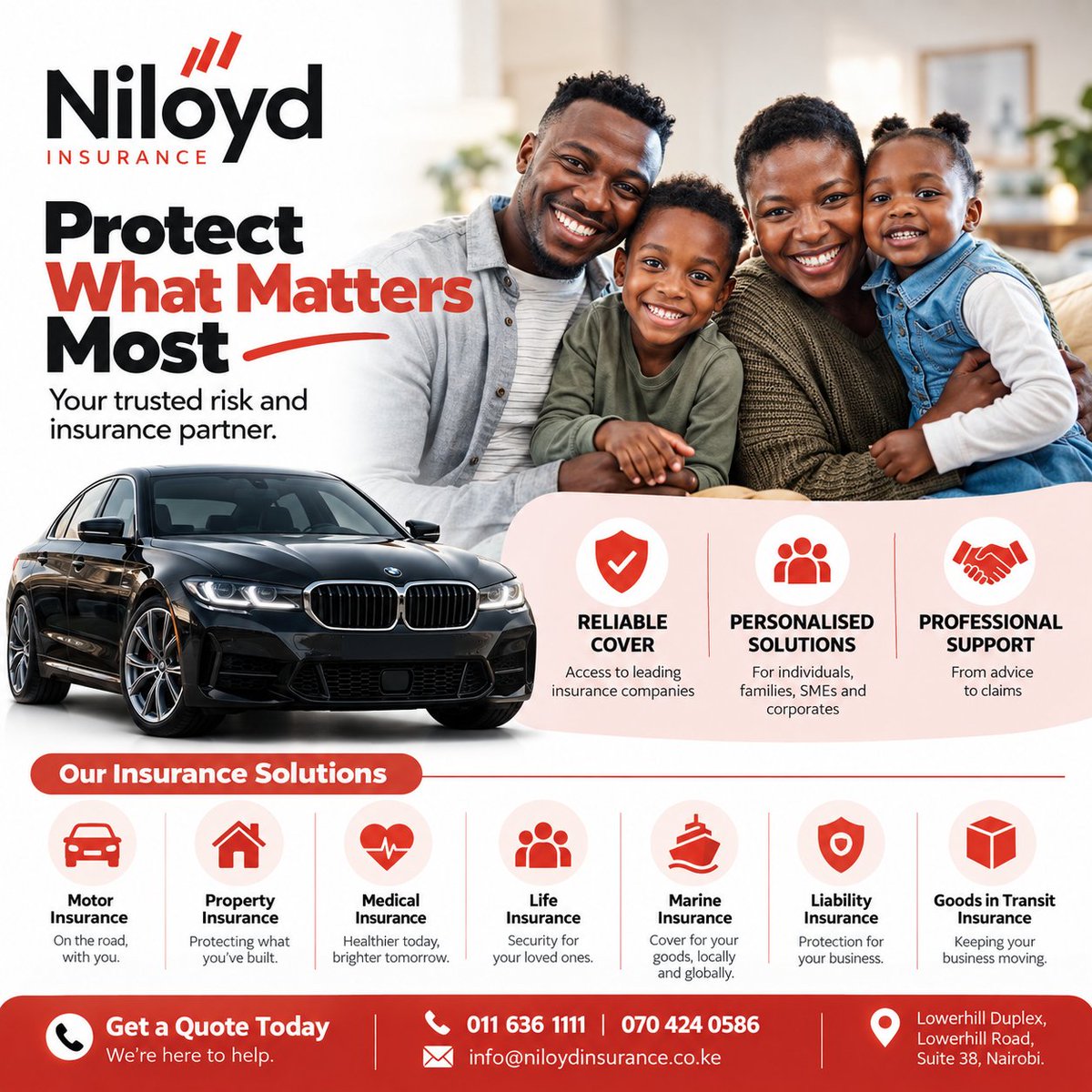 NiloydInsurance's tweet photo. We are a trusted insurance agency committed to providing comprehensive insurance solutions to individuals, families, SMEs, and corporate organizations.
We can be reached at 011 636 1111 or 070 424 0586.
#opentendersystem #Acceleratingindustrialisation #Insurancesolutions https://t.co/LHDzh5ZSDB