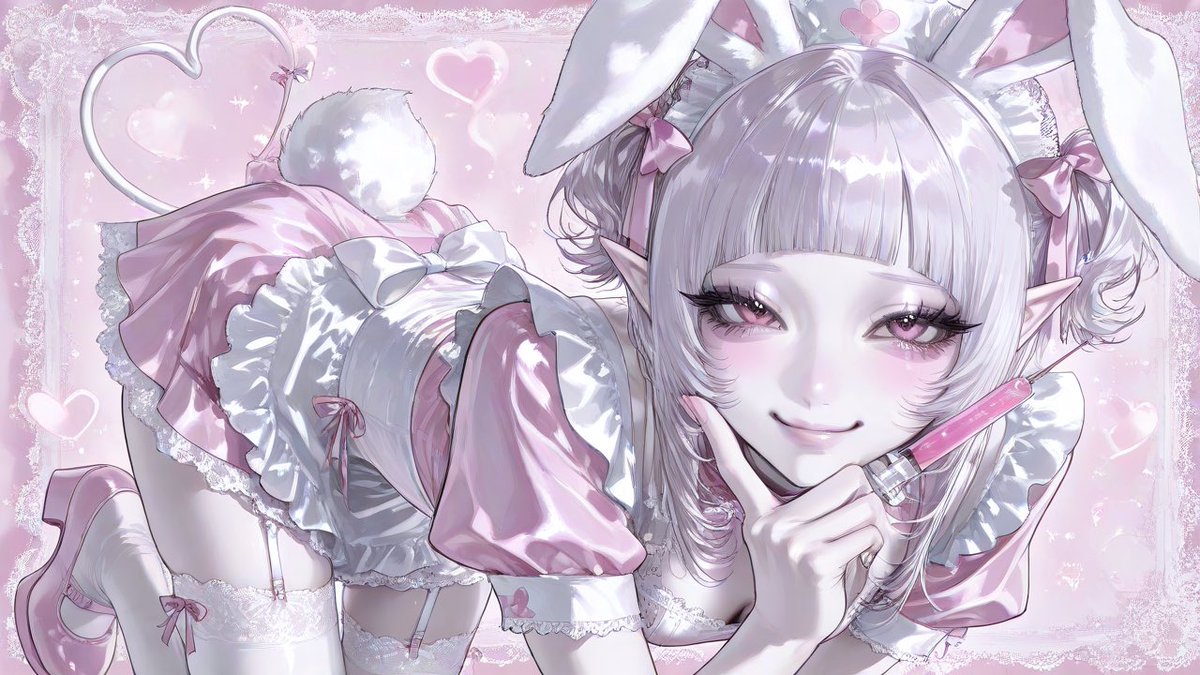 enqz3e's tweet photo. ひちゃちの素敵なプロンプトお借りしたよ♩⟡
ナース×うさぎちょ〜ぜつ可愛い⸝⸝> <⸝⸝ ❤︎ https://t.co/w6MK077BYo