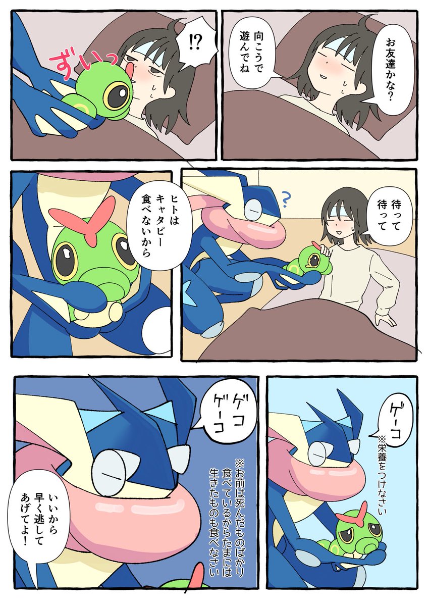 kerochan_z's tweet photo. これもwebオンリーで展示してたゲコ夢 https://t.co/oWsu2C3c06