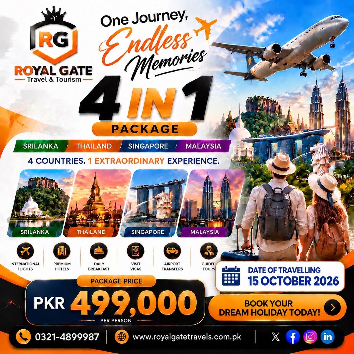 royalgatetravel's tweet photo. ✈️ One Journey, Endless Memories! 🌍✨
Experience the ultimate 4-in-1 international holiday package with Royal Gate Travel & Tourism!
📞 0321-4899987
🌐 https://t.co/CNQypz4b2T
#travelpakistan #internationaltravel #dreamholiday #traveldeals #exploretheworld https://t.co/eotyTlCKd1