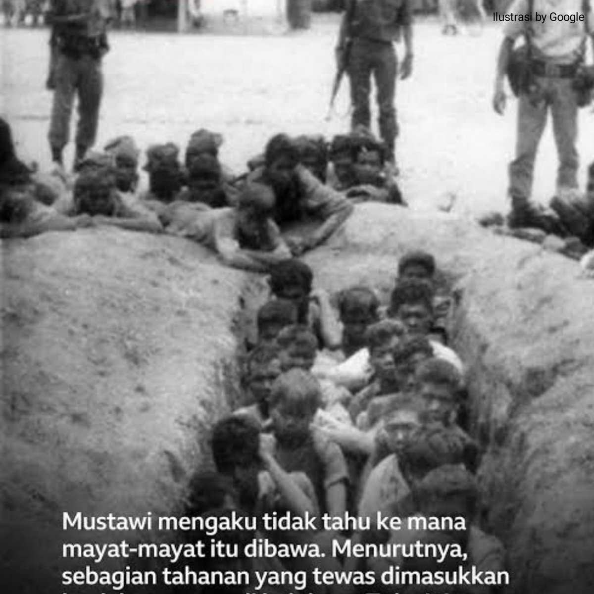 Lakonstory's tweet photo. Saksi hidup kisah ini banyak, tapi kbnyakn memilih 'Bungkam'.Pdahal mnurut berbagai pnelitian krbannya tmbus lebih dari 500.000 jiwa

Bukan karena tdak tau, tapi sepertinya krn mrk benar2 trauma dg smua itu.

Semengerikan apa kejadian sebenarnya ?

September 30
G30SPKI
1 OKTOBER https://t.co/OzLo3lrbh5