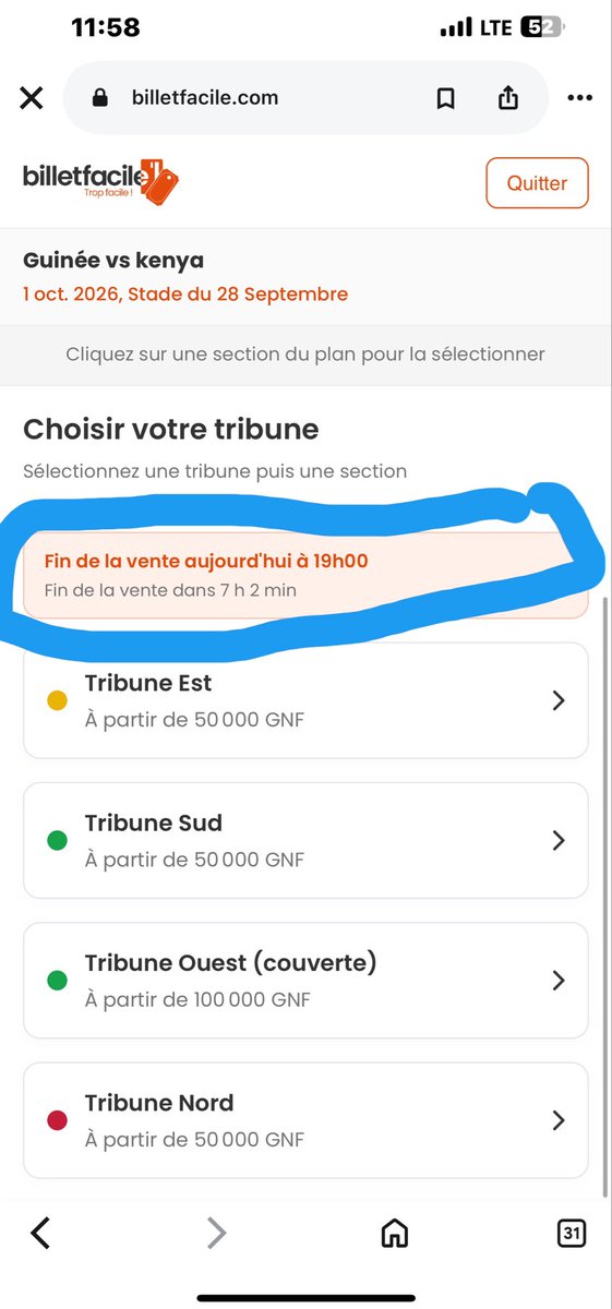 HamidouCond4's tweet photo. 🚨 Cette fois ci , ils ont informé les supporters.
Prenez vos tickets avant la fermeture
⏰ 19h00 GMT
Merci 🙏🏾
🚨 Aucune vente de billet n’est autorisée à la rentrée du stade
🇬🇳🇬🇳🇬🇳🇬🇳🇬🇳🇬🇳❤️
#tl224 #billetfacile #sylinational https://t.co/5rRdggRQV7