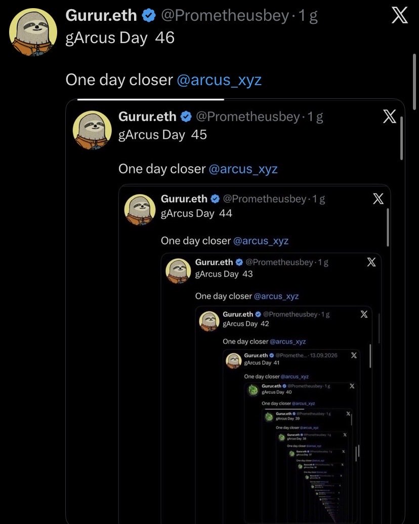Prometheusbey's tweet photo. gArcus Day  47

One day closer @arcus_xyz https://t.co/UTlX7HkQbn