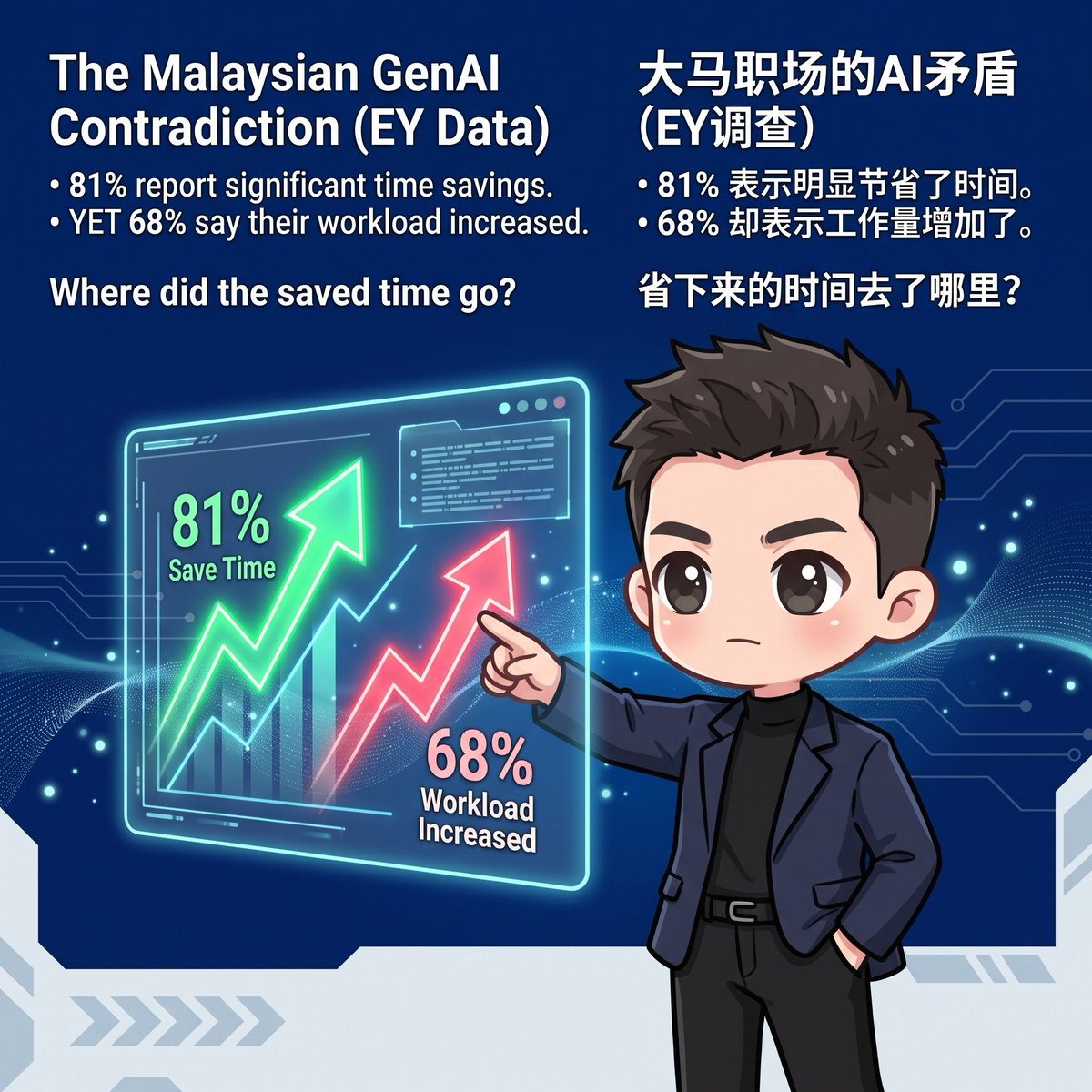 kalvingoh78's tweet photo. AI Saves Time. Why Are Employees Still Getting Busier?

AI省了时间，为什么员工反而越来越忙？

#BTA #KalvinGoh #TalentManagement #JobRedesign #AIatWork #FutureOfWork #LeadershipDevelopment #PerformanceManagement #人才管理 #岗位重塑 #人工智能 #未来职场 https://t.co/dkEbzCXlGt