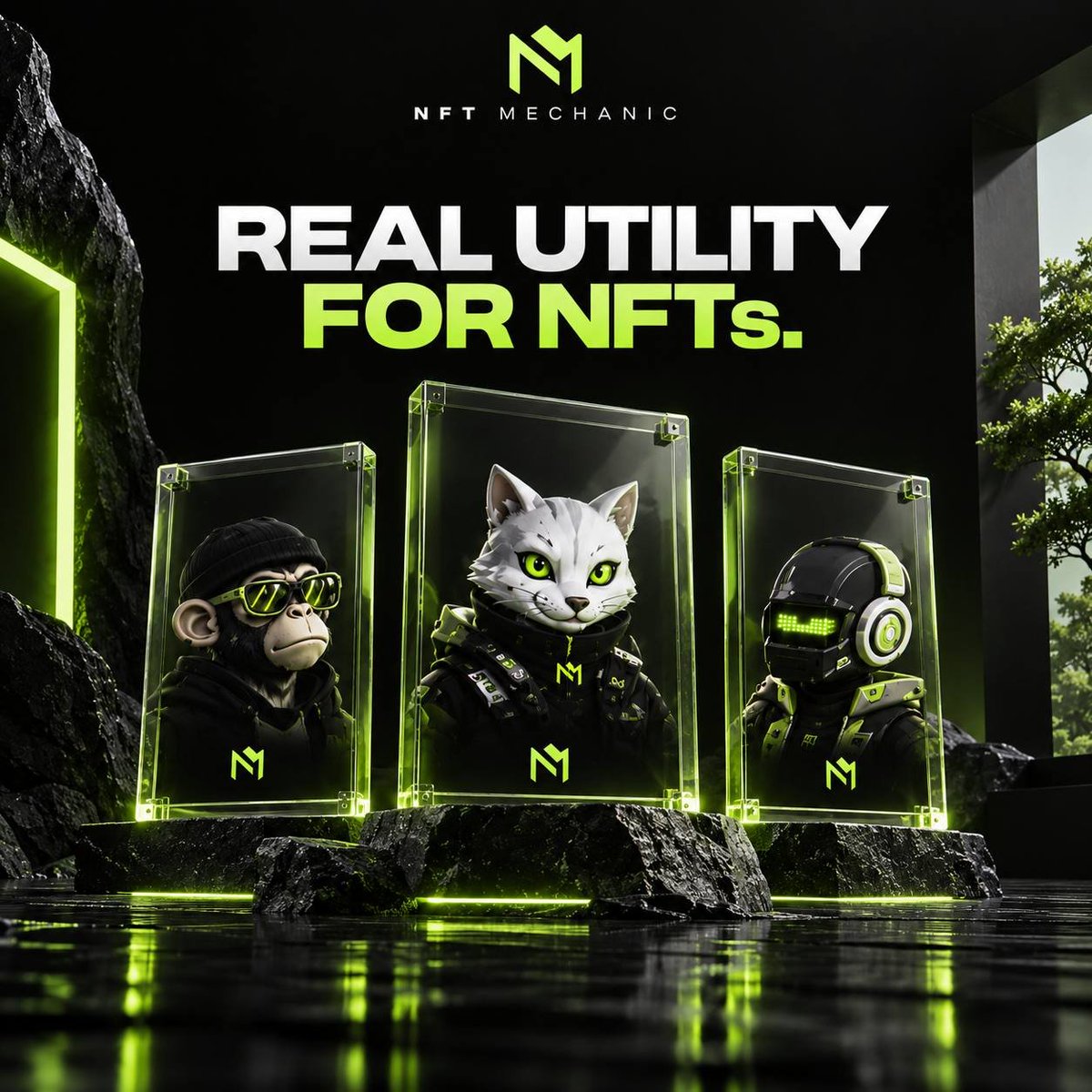 NFT_Mechani's tweet photo. NFTs shouldn’t just sit in a wallet.

NFT Mechanic is building infrastructure designed to give NFT collections more utility, liquidity, and a reason to stay active.

Same assets. More possibilities. https://t.co/6zp4PKrkbQ