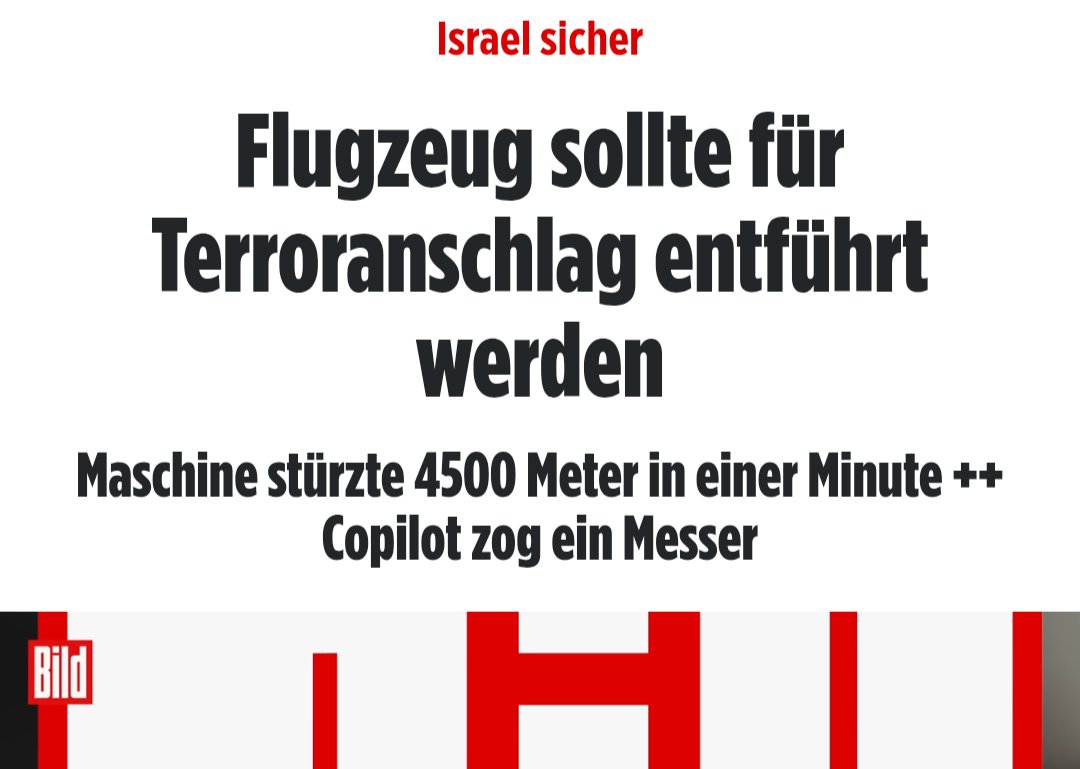 Heilenderer's tweet photo. Tel Aviv

Wurde hier ein islamischer Anschlag "wie 9/11" verhindert?

Ein Co-Pilot aus dem Oman soll den Piloten einer mit 180 Menschen besetzten Maschine auf dem Weg von Dubai nach Tel Aviv angegriffen haben.

"Ein Mitglied der Ersatzcrew ging nach israelischen Berichten zusammen mit Passagieren dazwischen. Gemeinsam kämpften sie um die Kontrolle der Maschine und das Leben aller Menschen an Bord! Bei dem Kampf stürzte die Boeing 737 Max im steilen Sturzflug aus rund 9000 Metern in die Tiefe – das habe eine erste Auswertung der Flugdaten ergeben. Zeitgleich wurden die Notrufe abgesetzt. Nach 4500 Metern konnten Pilot und Helfer die Kontrolle zurückerobern, die Boeing aus dem Sturzflug abfangen."

Normalerweise dürfen Leute aus u.a. dem Oman nicht als Piloten für Flüge nach Israel eingesetzt werden. Man prüft aktuell, ob der Mann eventuell eine doppelte Staatsbürgerschaft hat und deswegen diese Einschränkung umgehen konnte.