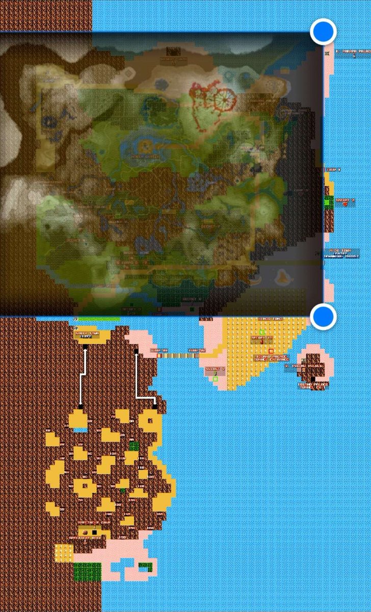 AR0NIN's tweet photo. I recently watched a Map video talking about Lesser Hyrule &amp; Greater Hyrule and they overlapped the BOTW/TOTK Map over Greater Hyrule and BOY IS THIS INTERESTING. https://t.co/hSh7Tb7FDB