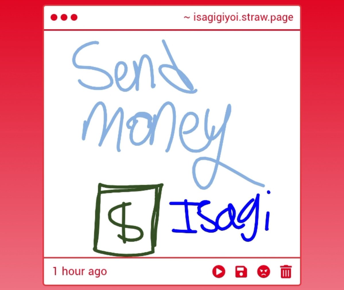 Isagigiyoi's tweet photo. Im not giving anyone money https://t.co/jAIhujKRCX