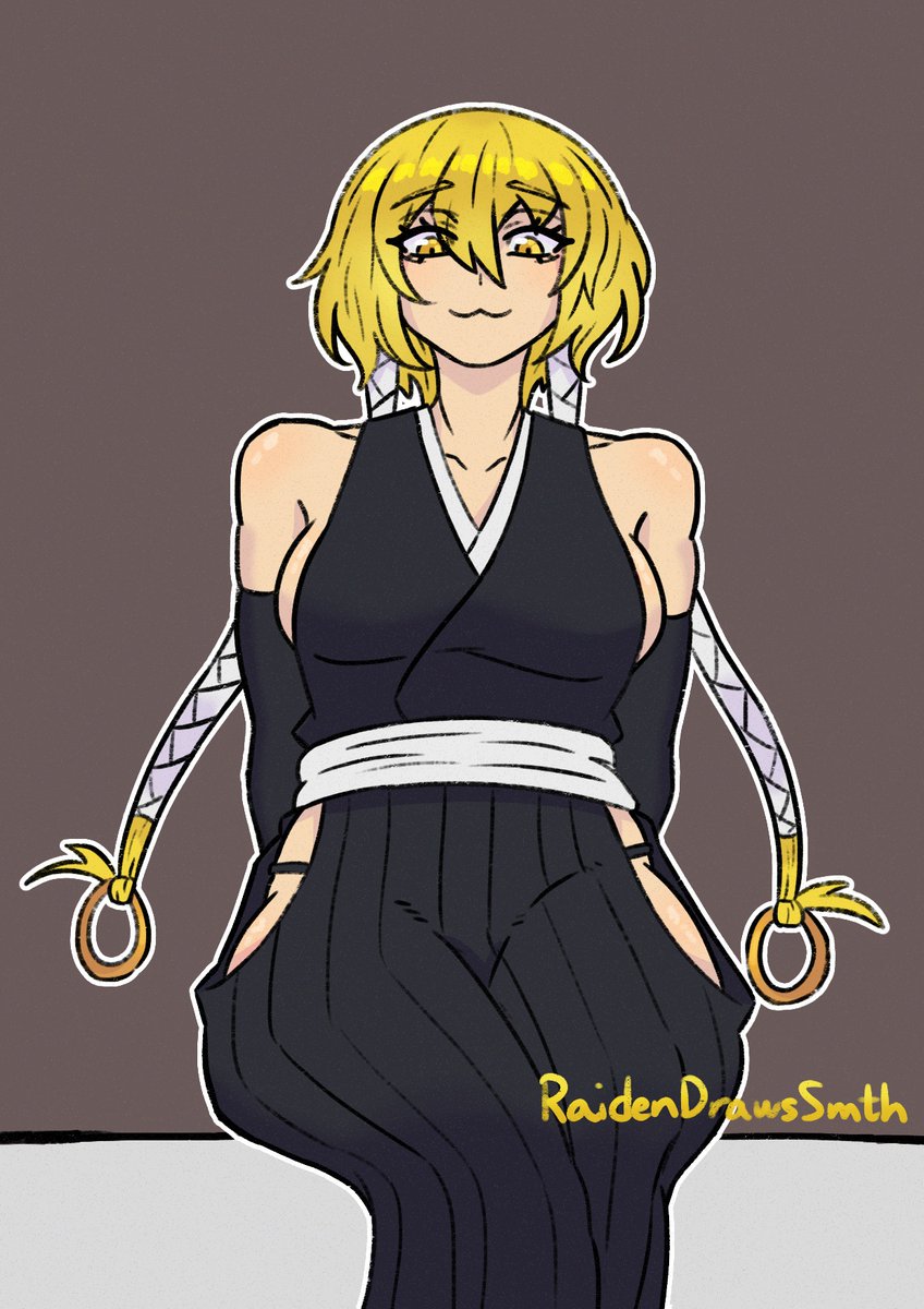RaidenDrawsSmth's tweet photo. Don Quixote in Soi Fon's fit, requested by a friend.

#LimbusCompany #Limbus_Company #LCB3 https://t.co/Ya0QkJohg2