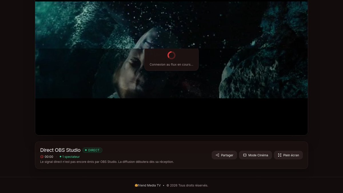 jordy_fatigba's tweet photo. C'est 1e app de diffusion de vidéos, soit en live ou à la demande.

Features:
- 📡 avec OBS ou ffmpeg
- transcodage (CPU et VAAPI) des 📹 en différentes qualités
- visionnage des 📹 avec ABR (1080p, 720p ou 480p)
- stockage des 📹 en local, S3 ou R2
- personnalisation de l'UI

⬇️ https://t.co/TQ0bajd103