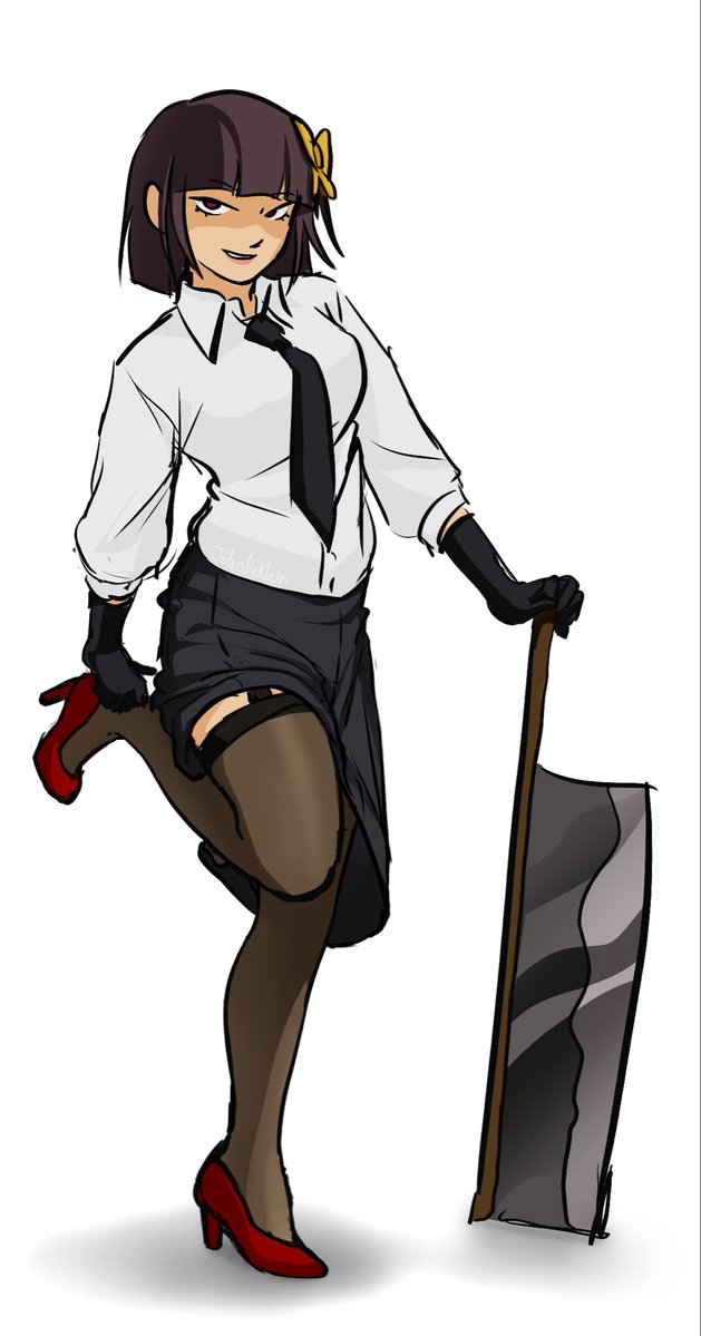 RanpoeFrotter's tweet photo. I was gonna make a figure of this but I gave up halfway through so I drew it instead 

#bsd #yosano https://t.co/iYflXtxuyP