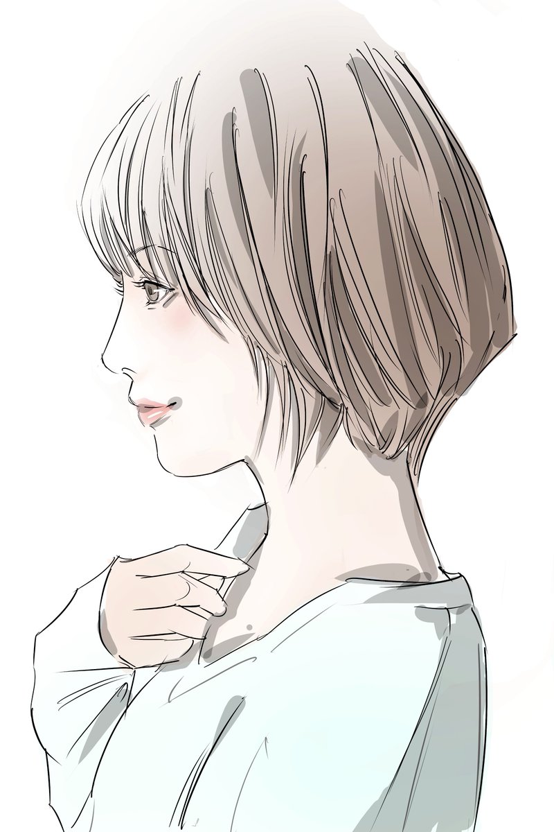 Merbolmark's tweet photo. 避けては通れない
横顔練習🎨

ガチ苦手(特に鼻)

#イラスト
#デジタルイラスト
#横顔練習 https://t.co/bQKsZ8gcgB