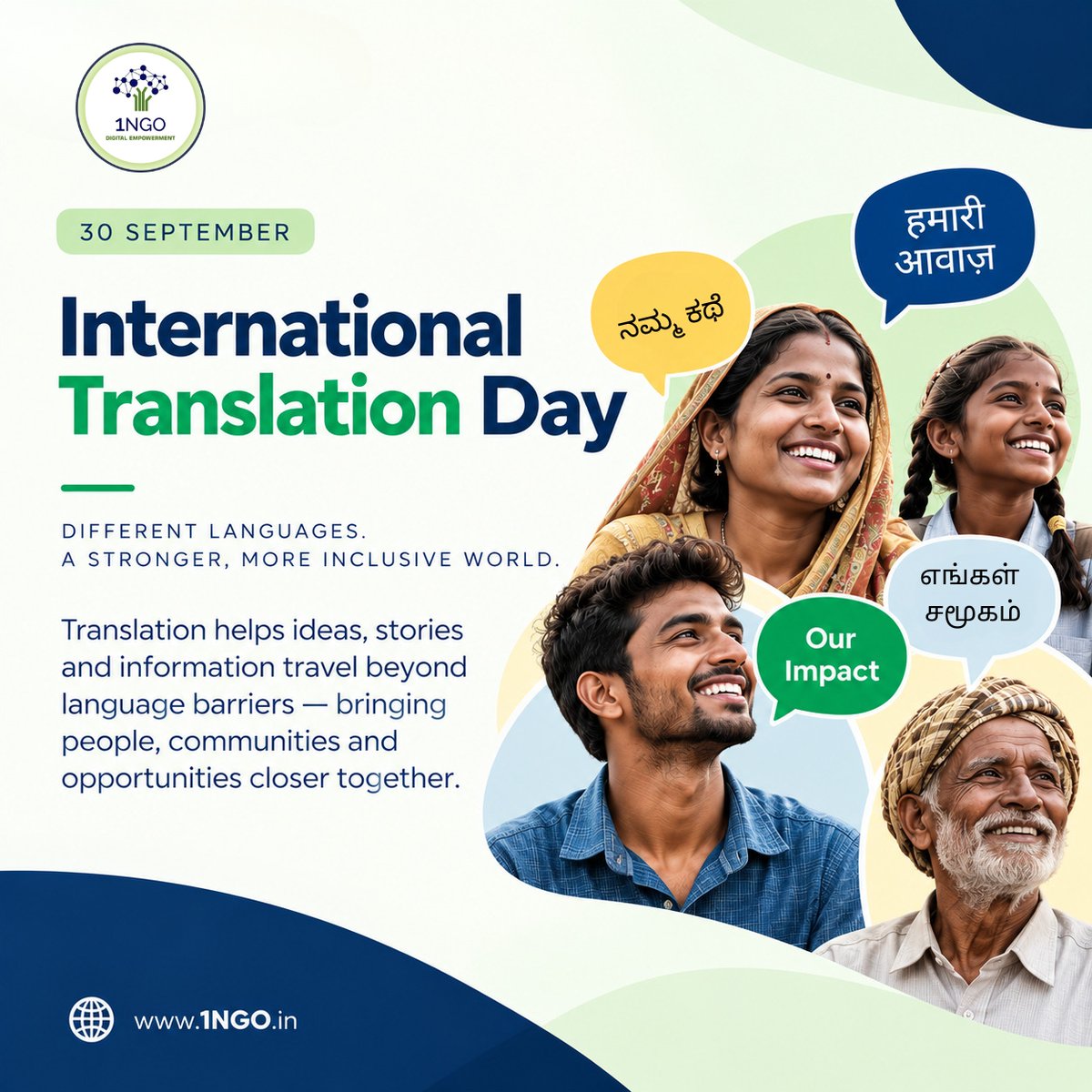 OneNgoTrust1's tweet photo. One story. Many languages.
This International Translation Day, let’s remember that translation is not just about changing words. It’s about helping ideas and stories reach more people. 💙
#InternationalTranslationDay #TranslationMatters #InclusiveCommunication https://t.co/9MM9LZapii