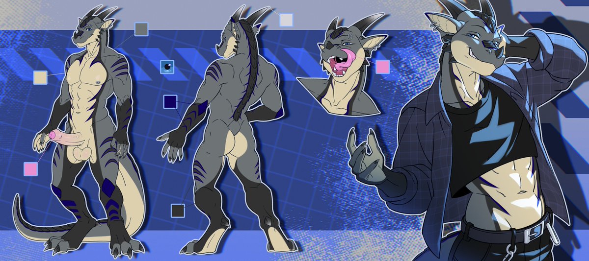 TuriSlutDragon's tweet photo. 🚨 BABE WAKE UP NEW BOI JUST DROPPED 🚨

After staying unchanged for like 15 years and tinkering away with him for the last year, FINALLY have a proper ref sheet for Turi 2.0! Couldn't be happier with how he turned out ;u;

🎨: Kyabetsu on FA 💙 https://t.co/9xiuZeBI11