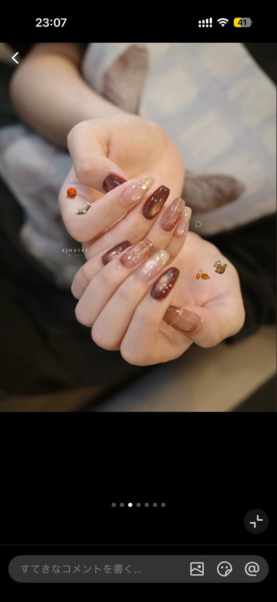 neko__ka89's tweet photo. 秋やりたいネイル💅★* https://t.co/4WM4009FcQ