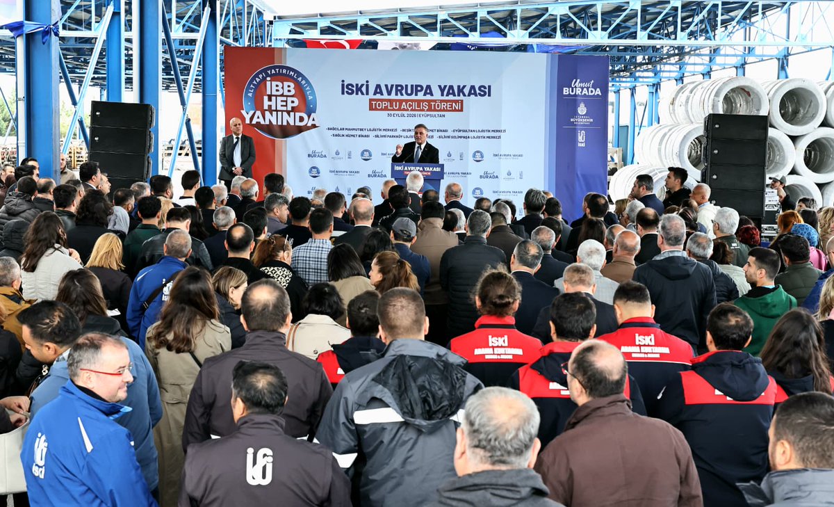 iskignmudurlugu's tweet photo. 🌿 İBB Başkan Vekilimiz Sayın Nuri Aslan'ın katılımıyla İSKİ Avrupa Yakası Toplu Açılış Töreni'ni gerçekleştirdik.

🏗️ İstanbul’un afetlere karşı direncini ve hizmet kapasitemizi artıran 6 yeni tesisimizi kentimize kazandırdık.

🚧 Bağcılar Mahmutbey, Eyüpsultan, Silivri Parkköy ve Selimpaşa’daki lojistik merkezlerimizle; afet ve acil durumlarda ihtiyaç duyulan ekipman ve malzemelerin hızla sahaya ulaştırılmasını sağlayacak operasyonel gücümüzü artırdık.

🏢 Beşiktaş Ek Hizmet Binamızla olası deprem riskine karşı hizmet sürekliliğimizi güvence altına aldık.

🩺Sağlık Hizmet Binamızla gece gündüz İstanbul için emek veren çalışma arkadaşlarımızın sağlık hizmetlerine erişimini daha çağdaş koşullara taşıdık.

✨Toplam 500 milyon TL güncel yatırım bedeline sahip tesislerimiz İstanbul’umuza hayırlı olsun.