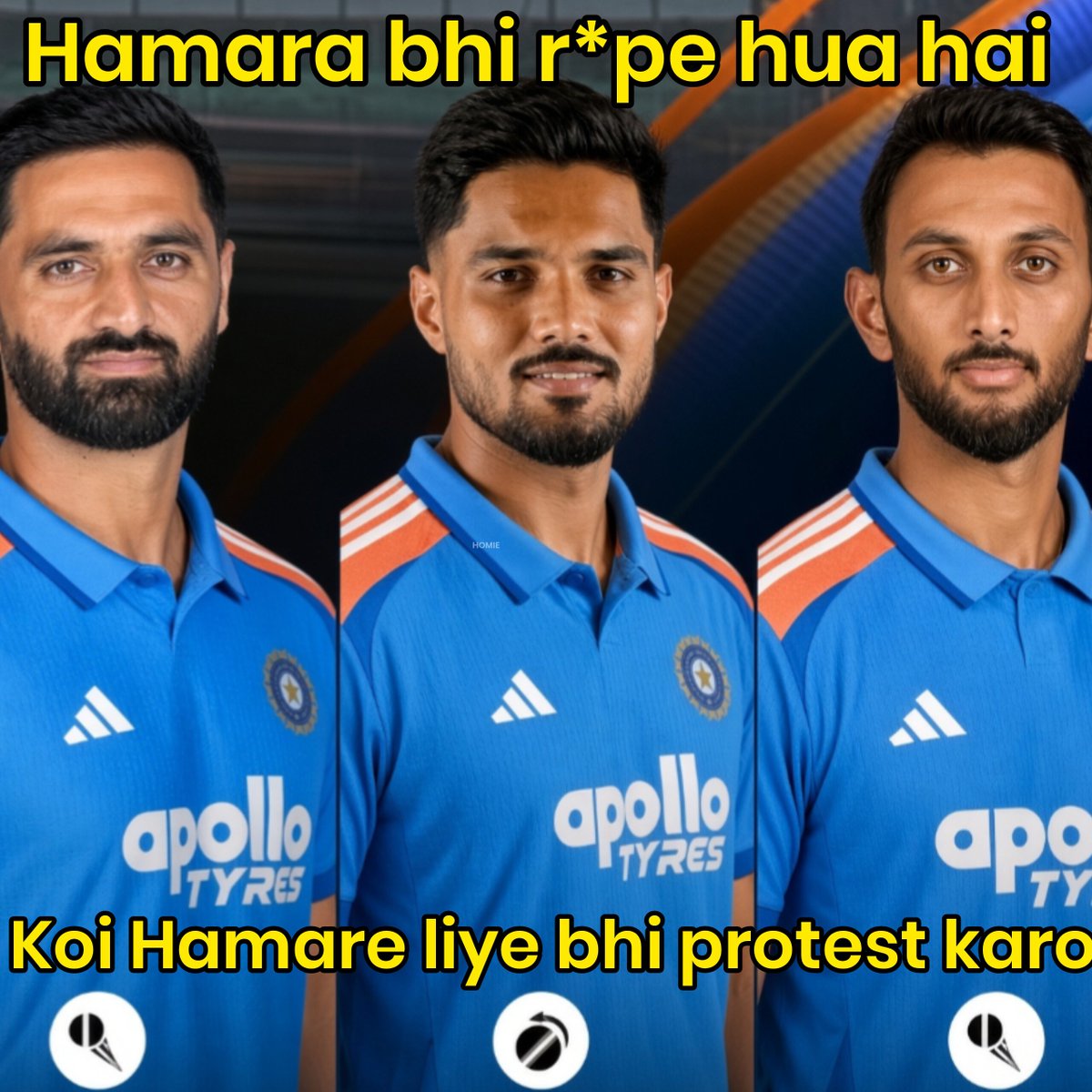 homelander_yyy's tweet photo. Indian bowlers against West Indies today 😭😭 https://t.co/jwYBcqwuET