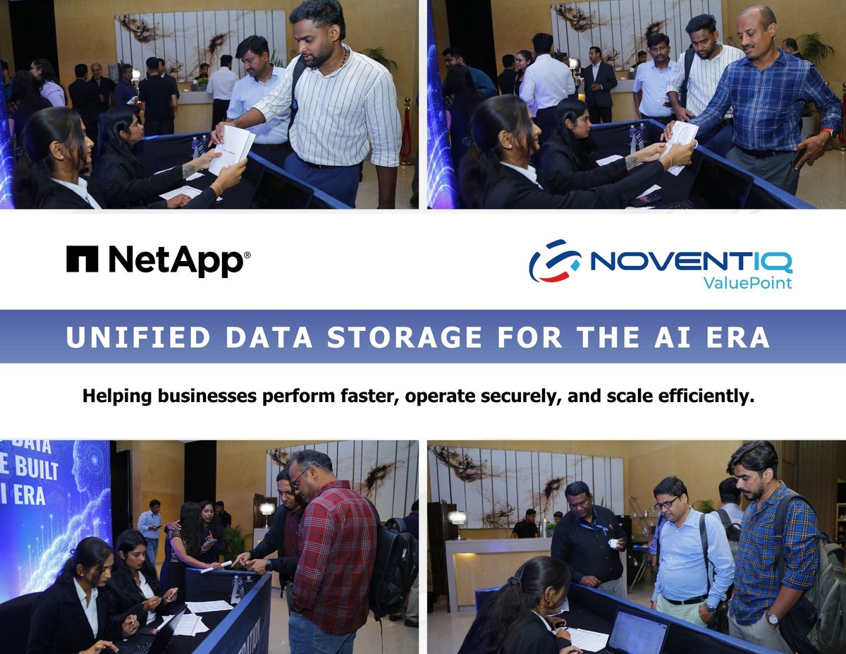 valuepointsys's tweet photo. Your data should accelerate your business, not hold it back.
At Unified Data Storage for the AI Era, hosted by @valuepointsys and @NetApp, we explored how organizations can simplify operations, strengthen resilience, and prepare for the future.
#NoventiqValuePoint #NetApp #ONTAP https://t.co/MXa5h4TghZ