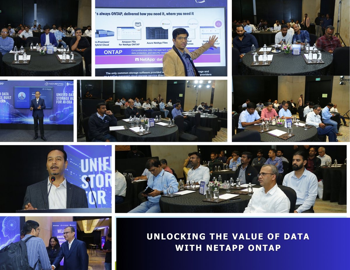 valuepointsys's tweet photo. Your data should accelerate your business, not hold it back.
At Unified Data Storage for the AI Era, hosted by @valuepointsys and @NetApp, we explored how organizations can simplify operations, strengthen resilience, and prepare for the future.
#NoventiqValuePoint #NetApp #ONTAP https://t.co/MXa5h4TghZ