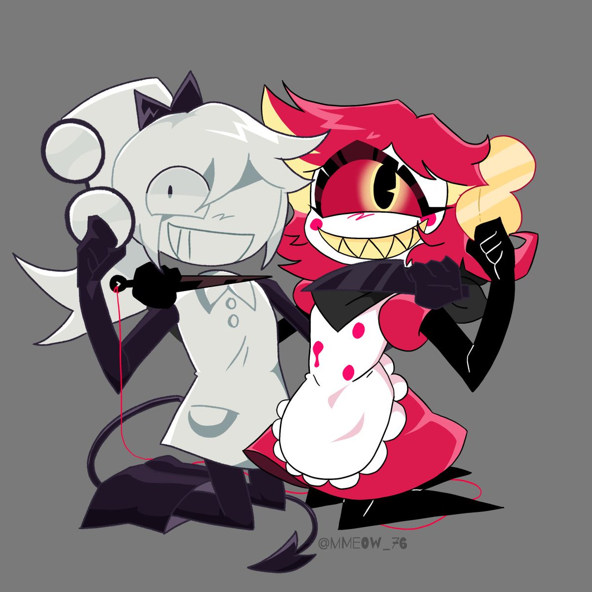 MMeow_76's tweet photo. Friend!
Riley and Niffty ——————————🔪🪡

#fpe #fundamentalpapereducation x #hazbinhotel https://t.co/7eKiNUYEEo
