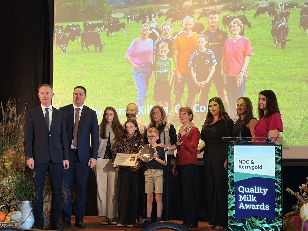 FarmersMonthly's tweet photo. The eleventh finalist is the Dennehy Farm. Nominated by @HailDairy, they milk 172 cows. Their cows were at grass for around 250 days last year. #madeforthis https://t.co/fBqlKJFM8P