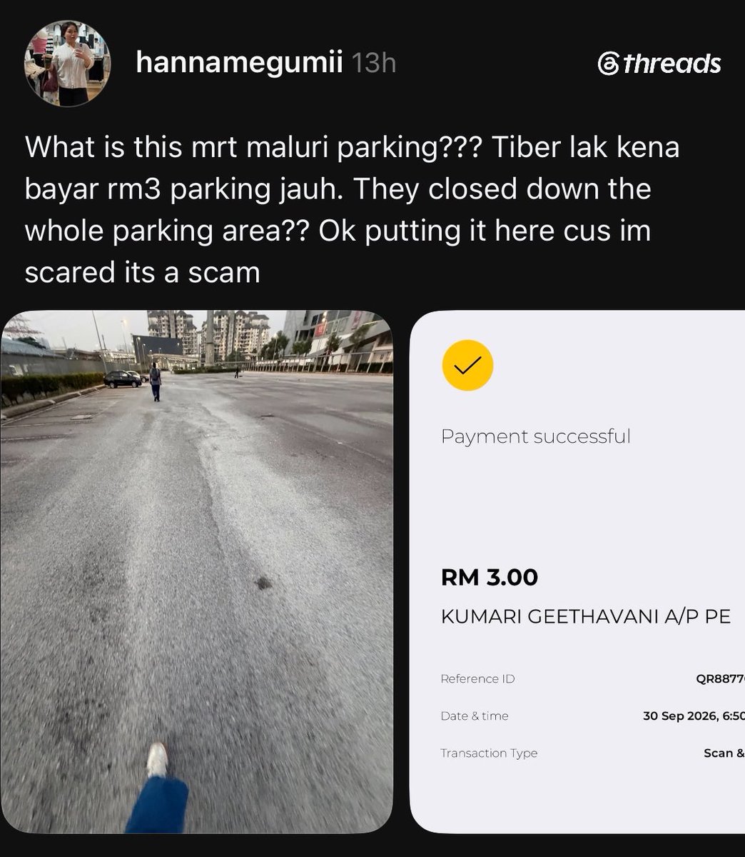 BendiTheBagak's tweet photo. GANGSTER PARKING INDIA AMBIK KESEMPATAN LAGI 😡🖕

Haram jadah puak ni tiba2 boleh pacak claim bayar parking kat dia. Elok free tiba2 kena bayar RM3.

Lokasi: MRT Maluri parking

#PariahWatch https://t.co/LaYr5JCnUt