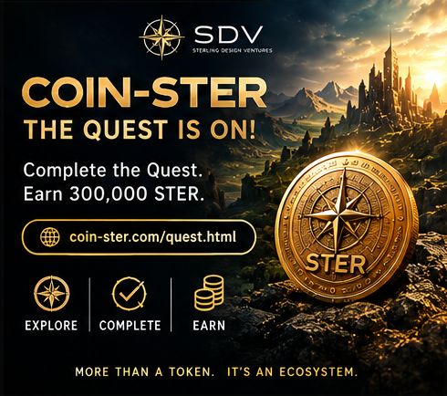 SterlingDesignV's tweet photo. The Quest is on! 🧭 Explore the SDV ecosystem, complete all four Explorer Quest tiers, and earn 300,000 STER. No purchase required. https://t.co/4j5X9lvbvL #ExplorerQuest #STER https://t.co/JfnLGj0kBk