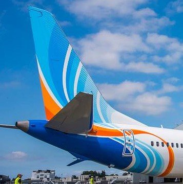 TripppleSeven7's tweet photo. FLY DUBAI TORN RUDDER:
Look at these two photos. The first shows what the 737 MAX’s rudder should look like. The second shows the damaged rudder after today’s flydubai incident. The rudder is basically the aircraft’s “steering” surface in the air. When the pilots move it, it helps turn the aircraft’s nose left or right and keep it pointed where they want to go.

Now imagine trying to land with part of that surface torn away. The pilots had to deal with an aircraft that was no longer responding exactly as it normally would.