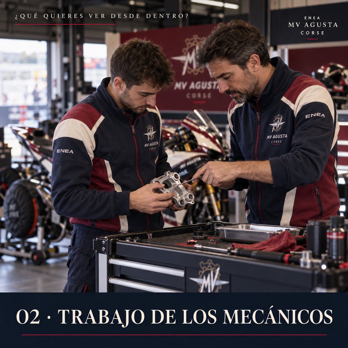 MVAgusta_Sim's tweet photo. Hoy os dejamos elegir qué puerta del box abrimos.

¿Qué os gustaría conocer mejor?

— Preparación de la moto.
— Trabajo de los mecánicos.
— Análisis después de un test.
— Organización de un fin de semana.

Os leemos para preparar la próxima entrega.

@MundialSim3 https://t.co/uLC0h7IiFz