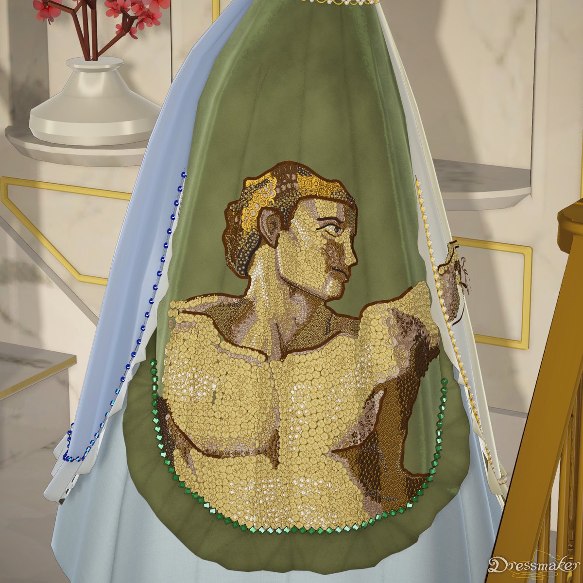 NotNarkissa's tweet photo. I think I need a break from playing Dressmaker after this one :') I love renaissance art https://t.co/7COQNf9Xvk