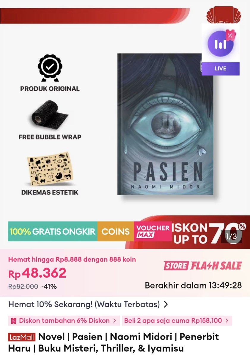 cheesepoundcake's tweet photo. Wts new original novel | jasa co lazada

Sistem ganti alamat

+ fee= 5k

🏷 harga terhitung pengiriman ke kota semarang, harga bisa berubah tergantung waktu co

@ after dm/lgsg wa aja

- Entrok
- Orang-orang Hilang di Kyushu
- Pasien
- We Were Liars 

#zonauang #booktwt https://t.co/EGIus3EnkD