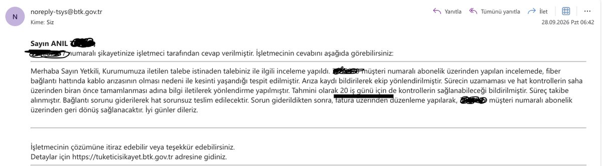 anilitto's tweet photo. @TurkNetDestek Destek değil köstek!12 Eylül'den beri internet yok.Twit'te "26 Eylül'de çözülecek"dediniz, BTK şikayetine "20 iş günü daha bekleyin" yüzsüzlüğüyle yanıt verdiniz.2026 yılında bir kabloyu bağlamaktan acizsiniz.Faturayı kesmeyi biliyorsunuz ama hizmet sıfır! @TurkNet https://t.co/F7lP9DAlik