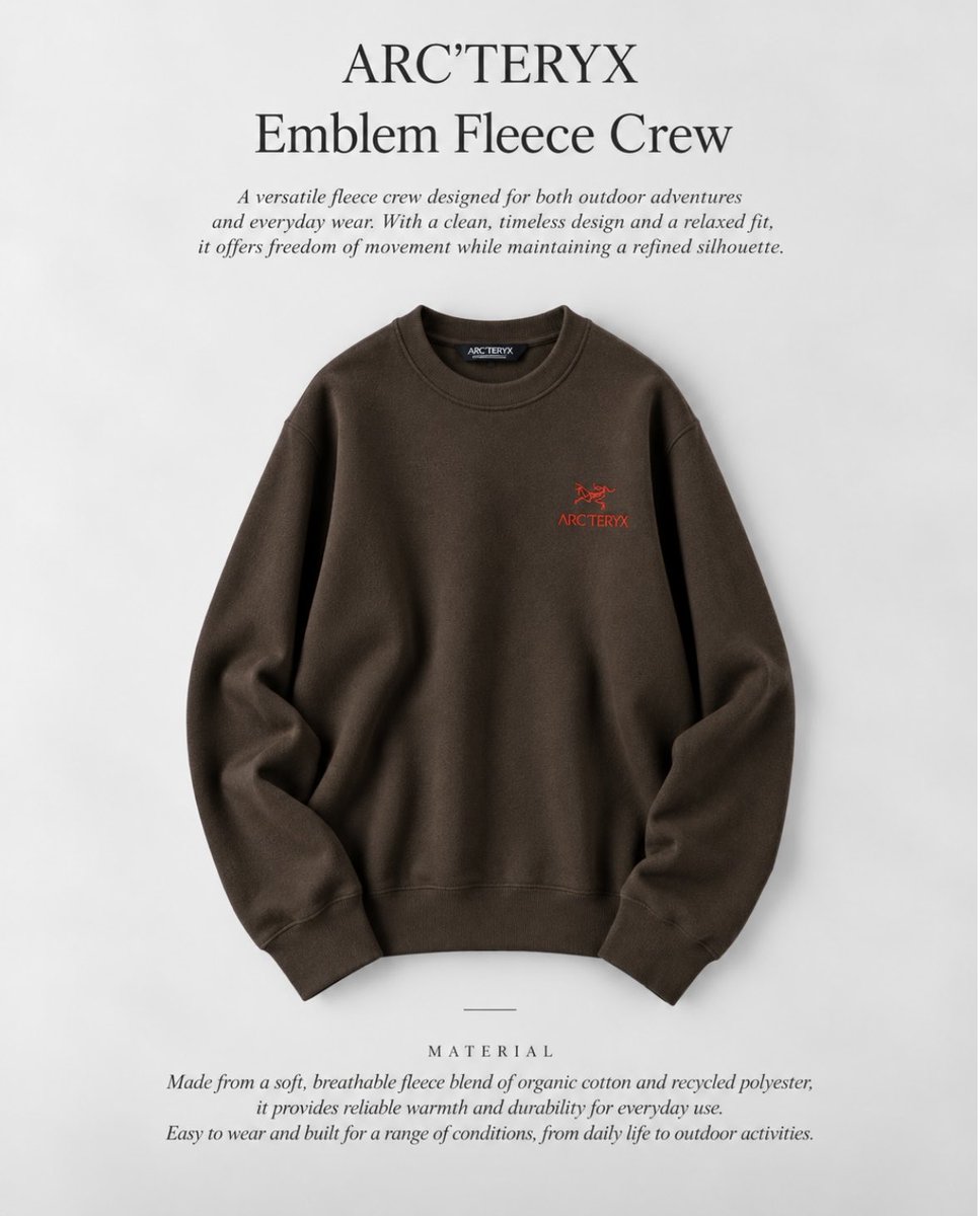 y_knman's tweet photo. これは完売早そう...
このARC’TERYXのフリース1万円台は良すぎない？
ロゴ配色とスウェット見えする素材感がツボすぎる◎ https://t.co/NvxZQHLfXf