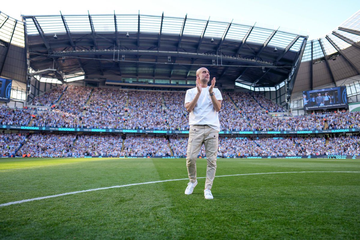 PepTeam's tweet photo. I want every single @ManCity fan to know I am here; more than ever. I am, always have been, always will, be behind my club, my owner, my chairman, Ferran, the players, staff, Enzo and you, our unique supporters.
Let me be clear: we will get through this together.
I love you all 🩵