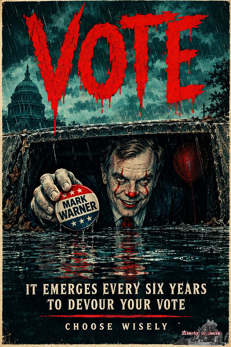 OrLiberty50657's tweet photo. @GenBert2026 Every six years Penny-Warner the pandering clown comes out to devour your vote. Shut him down. Vote for Bert and have your voices heard https://t.co/OFTxYX0MZ6
