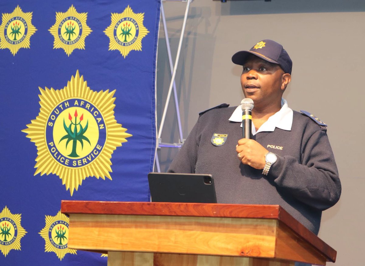 SAPoliceService's tweet photo. #sapsWC [GARDEN ROUTE MEMBERS CONVERGE IN GEORGE FOR NATIONAL POLICE PRAYER DAY] #SAPS in the Garden Route District converged at The Potter’s House Christian Fellowship Church in George where the district hosted the National Police Prayer Day under the theme, “What Can the Righteous Do? Rise, Pray and Act with Integrity”.

The prayer service, led by the Chaplaincy, was attended by the Garden Route police management, community leaders and police officials from 21 police stations across the district. Prayers were offered to police members, their families, survivors and affected families in line with the focus areas. The police leadership provided a space for spiritual reflection on several aspects and it included a candle-lighting ceremony as a symbolic gesture to honour members who died in the line of duty and victims of #GBVF.

In delivering the keynote address, Garden Route District Commissioner, Major General Phumzile Cetyana called on religious leaders to pray for police officials. He said, “families are normally left behind when the members are deployed to serve and protect the country. I want to thank families for sharing their loved ones with the people of South Africa. Members are reminded of the importance to access services through the police’s Employee Health and Wellness programmes where trained EHW professionals are available to provide the necessary care”, he concluded. #SAPSPrayerDay #PoliceSafety #SaferCommunities ME
https://t.co/xIHycwjdSx
