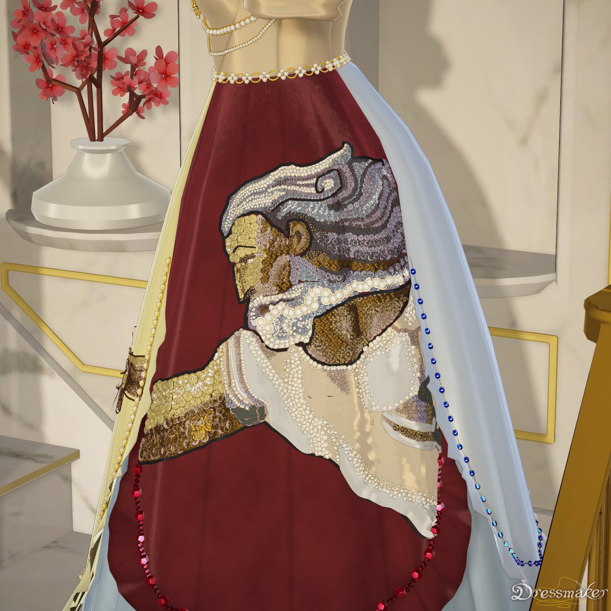 NotNarkissa's tweet photo. I think I need a break from playing Dressmaker after this one :') I love renaissance art https://t.co/7COQNf9Xvk