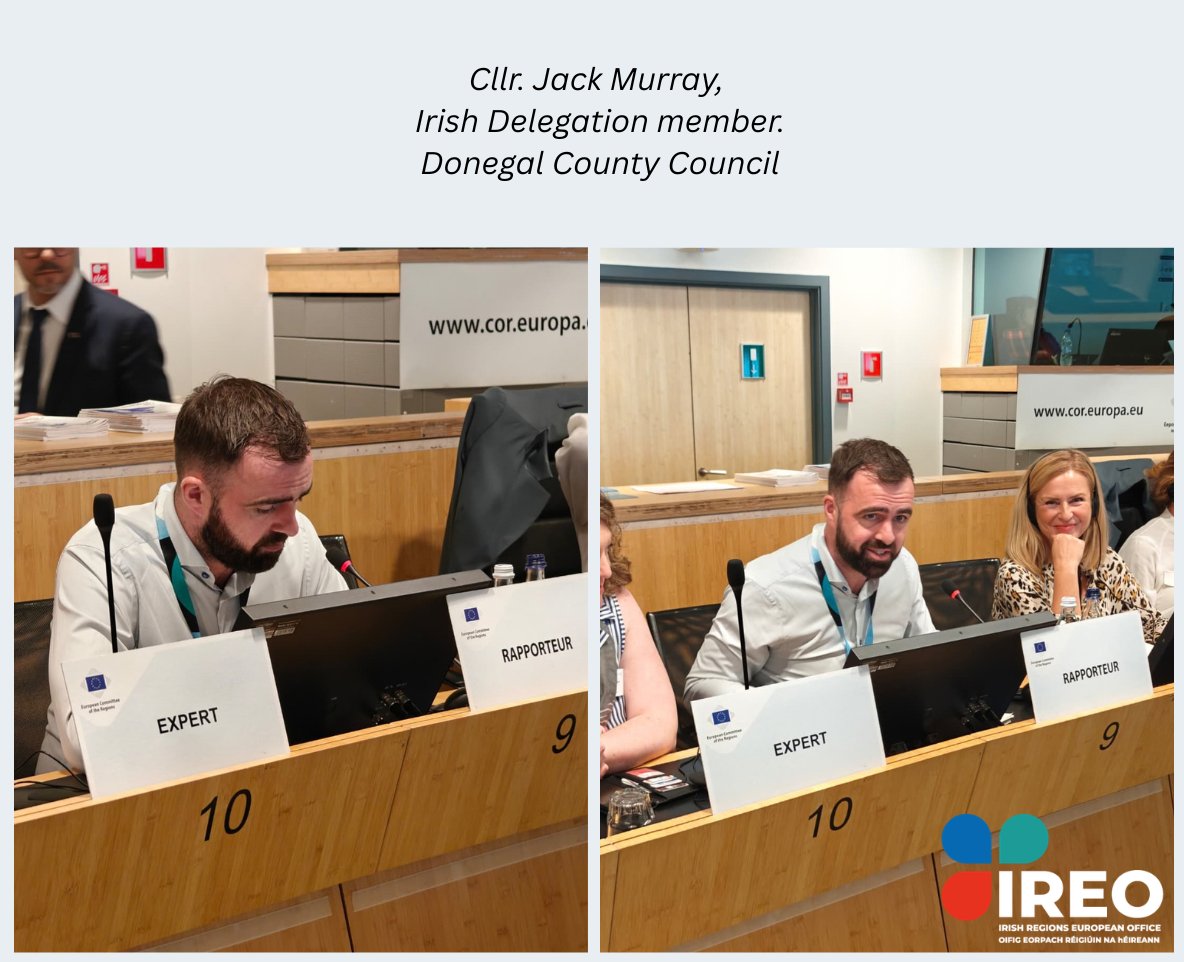 IrishRegions_EU's tweet photo. At today's @EU_CoR SEDEC Commission meeting, Cllr Jack Murray presented his opinion on Enhancing the strategy for the rights of persons with disabilities up to 2030. 

Cllr. Murray highlighted the importance of equality, non-discrimination and the role of LRA's🤝

#EUinmyregion https://t.co/EKweW7hfBp