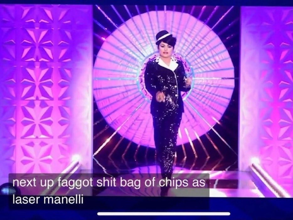 ParisCraveHQ's tweet photo. next up faggot shit bag of chips as laser manelli https://t.co/4sWIQGG2m5