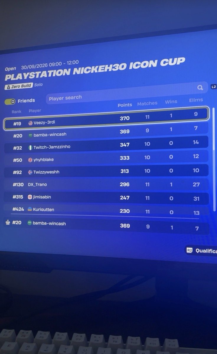 Bambaar11's tweet photo. did i get too much kills #pscup #Fortniteㅤㅤ https://t.co/EsUeFiuhES