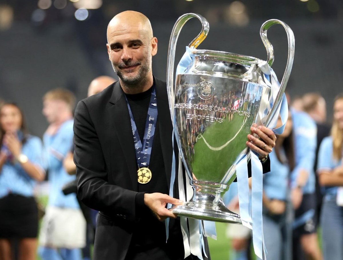 City_Xtra's tweet photo. Pep Guardiola: "I want every single Manchester City fan across the world to know I am here; more than ever. I am, always have been, always will, be behind my club, my owner, my chairman [Khaldoon Al Mubarak], Ferran [Soriano], the players, staff, Enzo [Maresca] and you, our unique supporters. Let me be clear: we will get through this together. I love you all. 🩵"