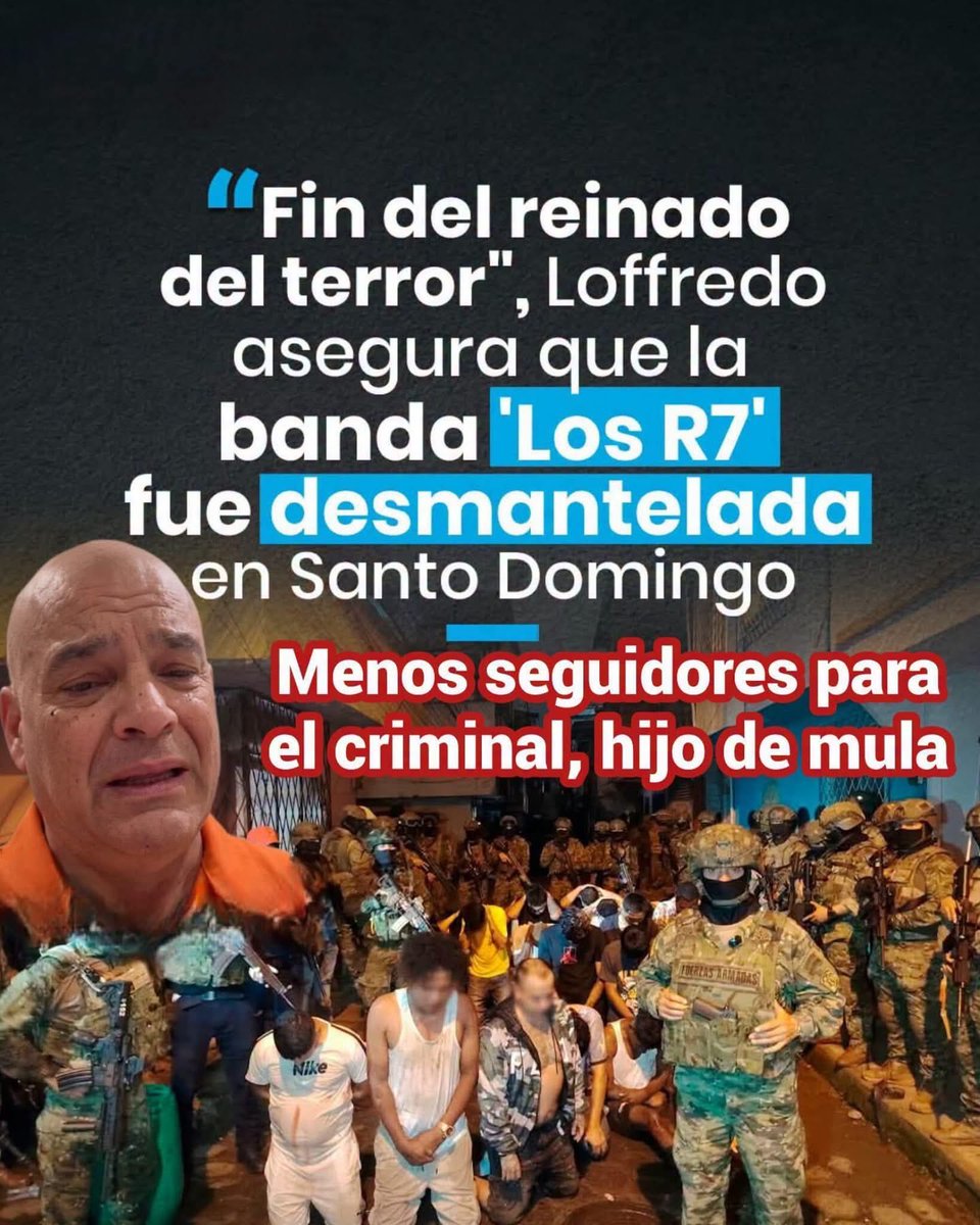 EcuaConMemoria's tweet photo. 📌 Banda los R7 fue desmantelada en Santo Domingo. https://t.co/9FEUl1mx24