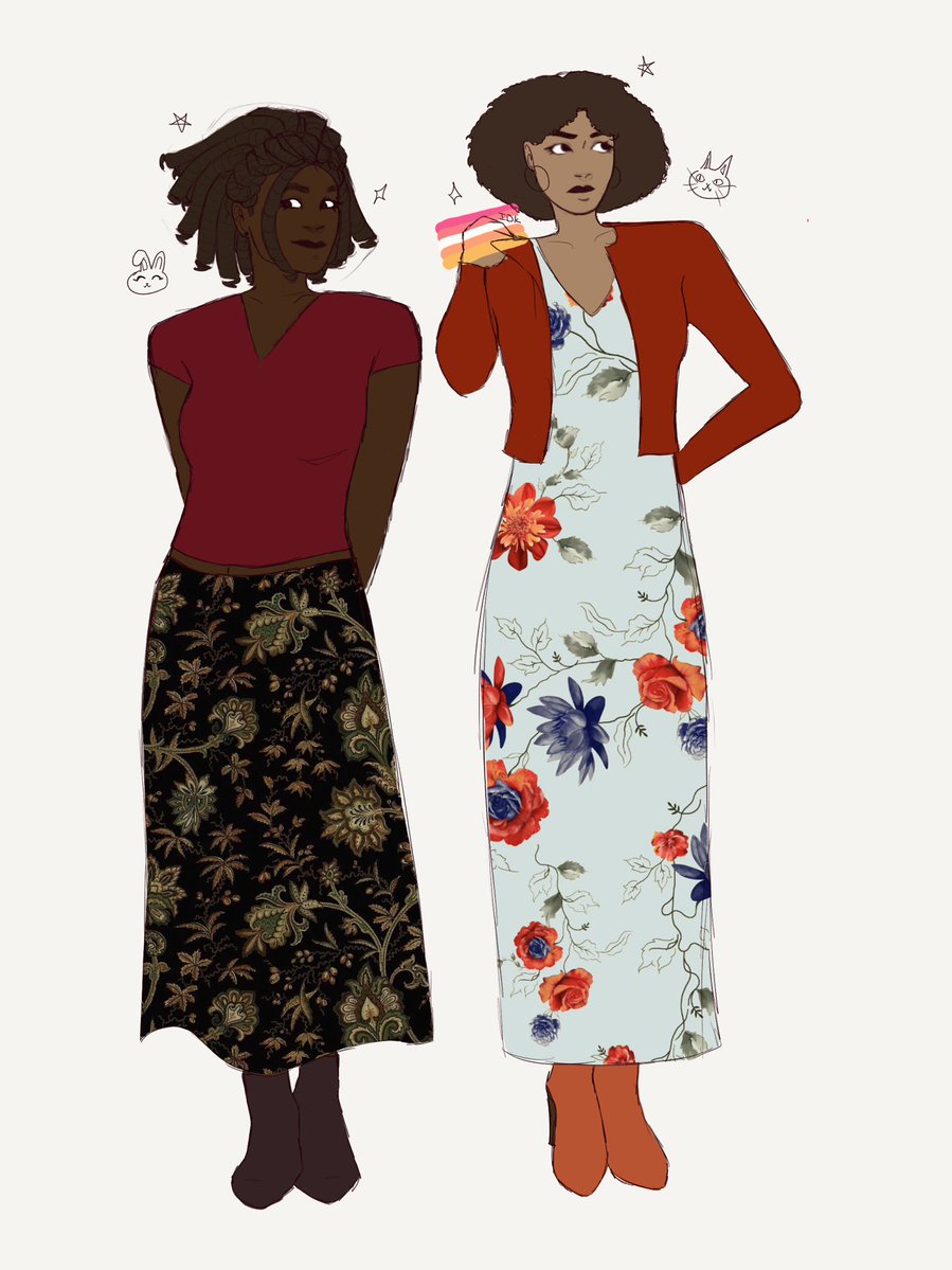 rabbitcomplex's tweet photo. 100% pure class my first ladies (lesbian flag over tai's hand cause i couldnt draw it) https://t.co/uu3s2ghiWE